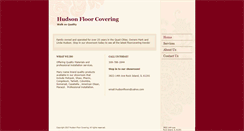 Desktop Screenshot of hudsonfloorcovering.com